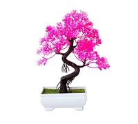LBRTMED Artificial Trees Artificial Plants Bonsai Tree Pot Plants Fake Flowers Potted Ornaments For Home Decoration Garden Decor Simulated Pine,A,01