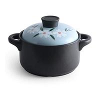 LBRTMED Casserole Stew Pot Ceramic Casserole Casserole Insulation, Freshness, Insulation, Energy Saving and Durability-Blue_Capacity 3.5L (Pink Capacity 2.5L) (Pink capacity 2.5L