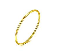 LBRTMED Epinki 18K Yellow Gold Women High Polished Bracelet Bangle Bracelet