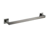 LBRTMED Modern Gunmetal Bathroom Hardware Set Towel Rack Towel Ring Toilet Paper Holder Robe Hook Wall Mounted Grey Accessories Stylish and Functional Upgrade for Your Bathroom Easy Installation Spa