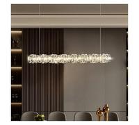LBRTMED Modern Luxury Style Crystal Led Chandelier for Dining Room Kitchen Table Living Room Bedroom Lamp Chrome Crystal Pendant Light,for Home Decor