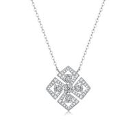 LBRTMED Moissanite Pendant Necklace for Women 100% S925 Sterling Silver D Full Diamond Necklaces Wedding Jewelry Gift