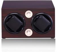LBRTMED Winding Box Watch Winders - 2-Position Watch Winder 5-Gears Silent Watch Winding Box Automatic Watch Shaker Mechanical Watch Rotating Device Storage Case Dual Power (Ebony)