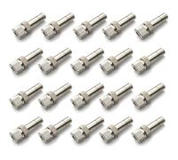LBRYVTCE Brass nickel plated spray nozzle, 6 mm misting nozzle, suitable for outdoor cooling systems, landscaping, air humidification, greenhouse irrigation 0.3mm(0.0118in) 50pc
