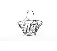 LBS Horticulture 38cm Wire Basket Planter Hanging Garden Plant Pot Black | Outdoor Use, Hanging Design, Wire Construction, 38cm Size
