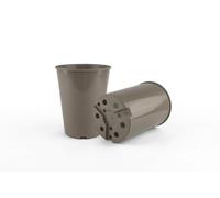 LBS Horticulture Recyclable 2L Deep Rose Plant Pots, Taupe, Multipack (6)