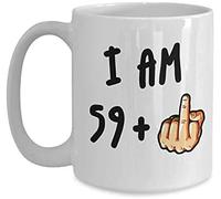 LBS4ALL 11 oz Coffee Mug, Funny 60th Birthday Gift for Women and Men Turning 60 Years Old Happy Bday Coffee