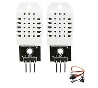 LbsAMP 2Pcs DHT-22 AM-2302 Digital Temperature and Humidity Sensor Module with 2 Cables Temperature Humidity Monitor Sensor for Arduino and Raspberry Pi Replace SHT15 SHT11