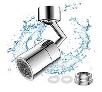 LbsAMP 720° Swivel Tap Aerator Rotating Faucet Extender Aerator Multifunctional Universal Splash Filter Adapter 22mm to 24mm for Kitchen Bathroom Tap