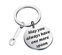 LBSBO Spoon Theory Gift Fibromyalgia Gift May You Always Have One More Spoon Keychain Chronic Illness Gift (More Spoon K)