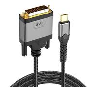 LBSC USB C to DVI Cable 6.6 ft - Support 4K@30Hz 32 AWG Durable Cable,Type-C to DVI Adapter for Monitors, Projectors and Other Devices