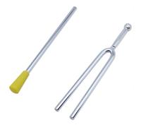 LBTODH 1 Set Tuning Fork and Reflex Hammer 440 Hz Tuner Tone Tool for Tuning Violin and Guitar