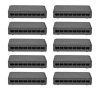 Lbvzxkad 10X 8 Ports 6+2 POE Switch Injector Power over RJ45 Ethernet Family Network System 10/100M Without Power Adapter