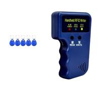 Lbvzxkad 125KHz Proximity ID Duplicator for HID, AWID, ParadoxCards/Keyfobs, Handheld RFID Writer, 5 Writable Key Fobs B