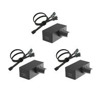 Lbvzxkad 3X PWM Speed Controller 4Pin PWM Fan Governor PWM Governor USB TYPE-C Power Supply DIY Watercooling Cooler Option B