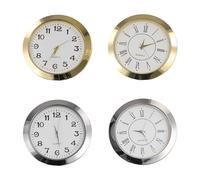 Lbvzxkad 55mm Quartz Clock Retro Roman and Arabic Numbers Clock Simple Clock Accessories Inlaid Craft Clock