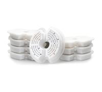 Lbvzxkad 8-Pack Pet Water Fountain Filter, Carbon Cotton Pet Water Fountain Replacement Filter, Notched Filter