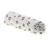 Lbvzxkad Cotton Lange New Born Swaddle Blanket Sleeping Bag 110 cm x 110 cm- Letters