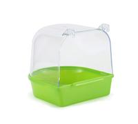 Lbvzxkad Easy to Install Canary Cage Accessories Pet Bird Bath Box Parrot Water Shower Bowl Bird Cage B 1 PCS