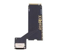 Lbvzxkad PCI-E 4.0 M.2 M-Key to Oculink SFF-8611 SFF-8612 Host Adapter for 2024 ThinkBook 14+ AMD8845 External Graphics Card & SSD