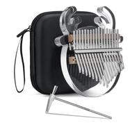 Lbvzxkad Reindeer Kalimba Thumb Piano 17 Keys Acrylic Kalimba Clear Transparent Finger Piano Musical Instruments