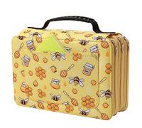 Lbxgap 102 Slots Large Capacity Marker Case Lipstick Organizer with Handy Wrap Portable Multilayer Holder for Marker, Touch Spectrum Noir Paint Sharpie Marker