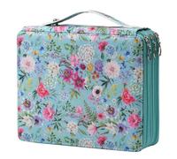 Lbxgap 120 Slots Pencil Holder with Zipper Closure Twill Fabric Large Capacity Pencil Case for Watercolor Pens or Markers, Pencil Case Organizer for Artist