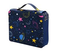 Lbxgap 120 Slots Portable Pencil Case with Printed Pattern for Prismacolor Watercolor Pencils, Crayola Colored Pencils, Marco Pencils