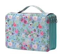 Lbxgap 200 Slots Pencil Holder with Zipper Closure Twill Fabric Large Capacity Pencil Case for Watercolor Pens or Markers, Pencil Case Organizer for Artist