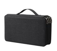 Lbxgap 300 Slots Pencil Holder with Zipper Closure Twill Fabric Large Capacity Pencil Case for Watercolor Pens or Markers, Pencil Case Organizer for Artist