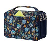 Lbxgap 90 Slots Marker Organizer Case 3-Layer Zipper | Portable Art Marker Storage Bag with Carrying Handle for Touch Spectrum Noir Paint Sharpie Markers