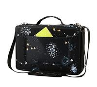 Lbxgap Colored Pencil Case - 600 Slots Pencil Holder with Zipper Closure Twill Fabric Large Capacity Pencil Case for Watercolor Pens or Markers, Pencil Organizer for Artist (Galaxy Black)