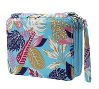 Lbxgap Colored Pencil Case - 72 Slots Pencil Holder with Zipper Closure Twill Fabric Large Capacity Pencil Case for Watercolor Pens or Markers, Pencil Case Organizer for Artist