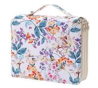 Lbxgap Portable Colored Printing Pattern Pencil Case Holds 120 pcs Pencils Bag Organizer with Handy Wrap Portable- Multilayer Holder for Watercolor Pens or Markers, Pencil Case Organizer for Artist