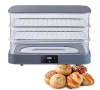 Lbxlhr 40L Electric Bread Proofing Box 2-Layer Food Fermentation Machine with Adjustable 20~50 °C 24 Hours Timing Visual Touch Dough Proofing Machine for Toast