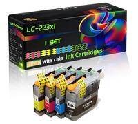 LC-223xl LC221 Compatible for Brother Ink Cartridges with Chip MFC-J470DW MFC-J650DW Printers (1 Set)