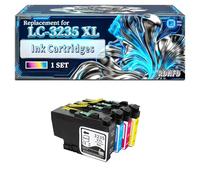 LC-3235XLBK Ink Cartridges Compatible for Brother MFC-J1300DW DCP-J1100DW Printers, With Chip Large Capacity 500 Pages (1 Set)