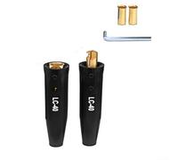 LC-40 Welding Cable Connector for High Amperage Welding Applications 350 Amp Capacity 1/0 to 2/0 Cable Fit Precision Brass Build (1 sets)