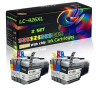 LC-426XL Compatible for Brother Ink Cartridges with Chip MFC-J4335DW MFC-J4340 MFC-J4340DW MFC-J4535DW Printers (2 Set)