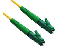LC/APC - LC/APC Long CHB Rugged 10 Meter Simplex Fibre Optic Patch Cable LC APC Single Mode OS2 9/125 Yellow Patch Lead 3mm SM Fiber Patchcord (LC/APC - LC/APC, 10 Meter)