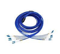 LC Armored Fiber Jumper, 6 Core, 8 Core, Single Mode Fiber Optic Patch Cord Cable, Waterproof, Mouse Resistant, 5 Meters, 10 Meters, 15 Meters, 20 Meters (8 Cores 20 Meters)