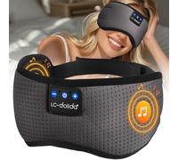 LC-dolida Bluetooth Sleep Eye Mask Headphones,15H Battery & Total Blackout