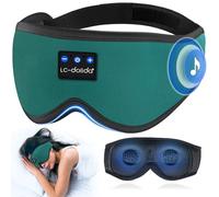 LC-dolida Bluetooth Sleep Mask Headphones,Upgraded 3D Sleep Headphones for Side Sleeper,16Hrs Playing Music Eye Mask with Bluetooth Earphones,Sleep Aids for Men/Women/Nap/Relax/Travel