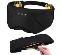LC-dolida Bluetooth Sleep Mask with Headphones for Women & Men, Total Blackout Sleep Eye Mask with Zipper Soft Sleeping Headphones Eye Mask for Sleeping,All Night Comfort for Travel, Bed