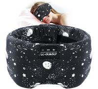 LC-dolida Bluetooth Sleep Mask with Headphones, Upgraded Widened Bluetooth Sleep Headphones 100% Blackout Eye Mask Headphone for All Seasons,Soft Eye Mask for Sleeping for Travel/Nap/Yoga/Relaxation