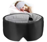 LC-dolida Bluetooth Sleep Mask with Headphones, Upgraded Widened Bluetooth Sleep Headphones 100% Blackout Eye Mask Headphone for All Seasons,Soft Eye Mask for Sleeping for Travel/Nap/Yoga/Relaxation