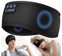 LC-dolida Sleep Headphones Bluetooth Headband, Ultra Soft Sleeping Earphones with HiFi Speakers Lightweight Sleep Headband for Travel/Meditation/Yoga/Audio books