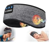 LC-dolida Sleep Headphones Headband, Soft Sleeping Earphone Bluetooth with Earphones Wireless Soft Music band Earphones for Men Women Teens Yoga Workout Fitness Relax Travel