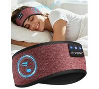 LC-dolida Sleep Headphones Headband,Soft Sleeping Headphones Bluetooth Headband with Earphones Wireless Soft Music Headband Earphones for Men Women Teens Yoga Workout Fitness Relax Travel