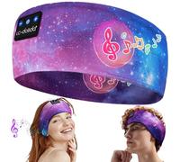 LC-dolida Sleep Headphones Headband with Headphones Bluetooth, Wireless Sports Headphones Headband 15+ Hours Long Playtime Lightweight Sleep Earphones with HiFi Stereo, Ergonomic Tech Gadgets